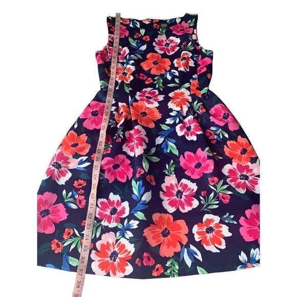 Vince Camuto Sleeveless Floral Fit and Flare Mini Dress - Picture 11 of 13